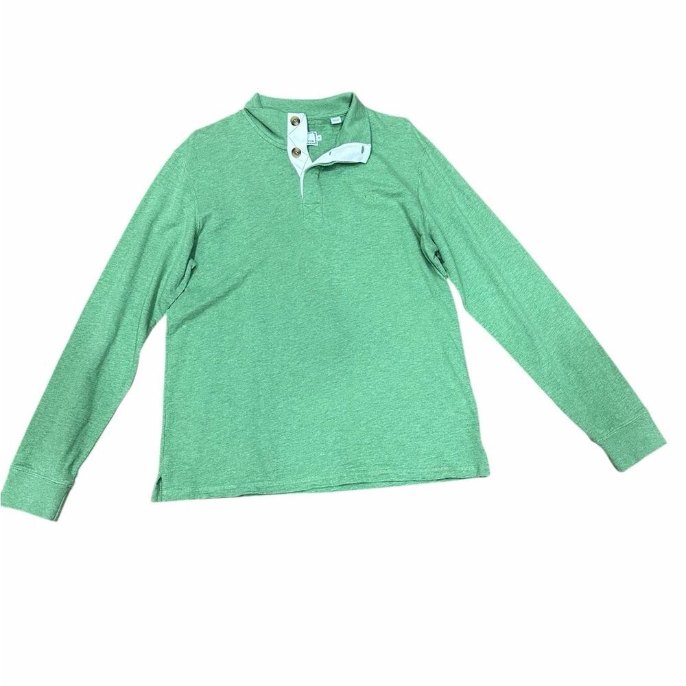 🍃‎ Southern Tide Men’s Green Pullover Sweater – Size M ✨